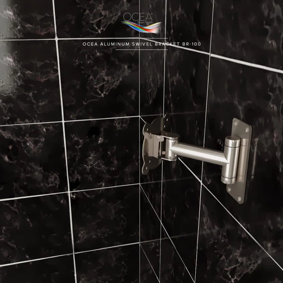 Aluminum Swivel Bracket 100 for Ocea Pro Bathroom TV, tailored for best installations in Yishun.