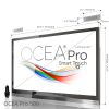 The overall dimension of a bathroom TV including its bezel and speakers.