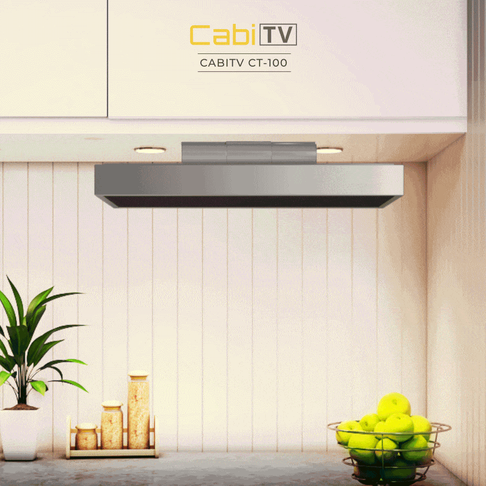 With a premium touchscreen, Singapore offers the CabiTV CT-100 smart kitchen TV.