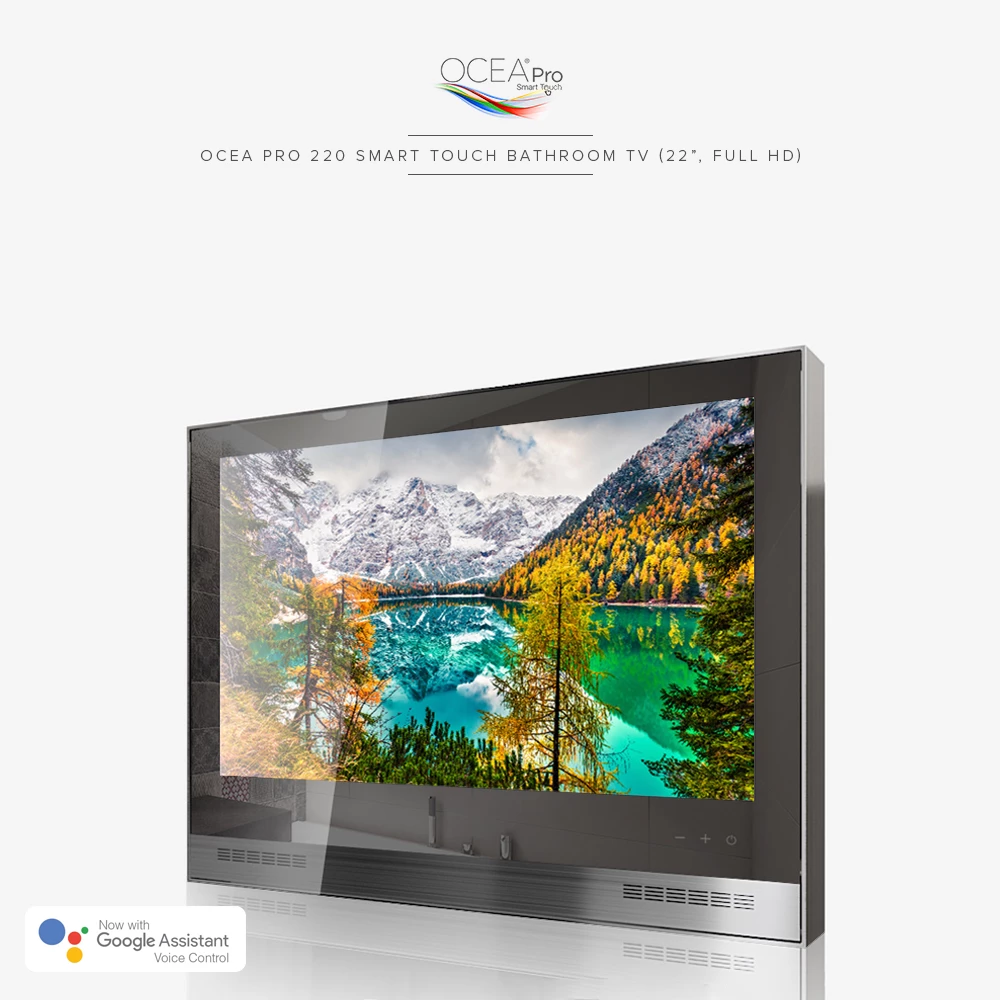 Ocea Pro 220 Smart Touch Bathroom TV, 22 inches with Full HD display, crafted for Punggol.