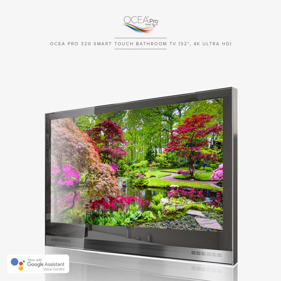 In Yishun, the Ocea Pro 320 Smart Touch Bathroom TV has a vibrant 32-inch 4K Ultra HD display.