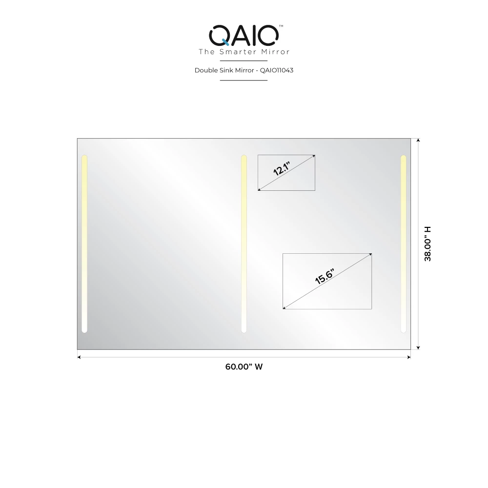 QAIO 60″ width x 38” height, with 15.6” TV (QAIO11043)