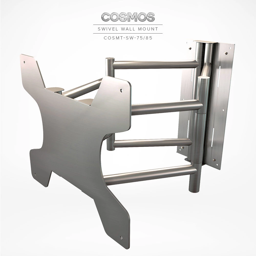 Premium aluminum swivel wall mount for Cosmos Outdoor TV, designed for outdoor use in Woodlands.